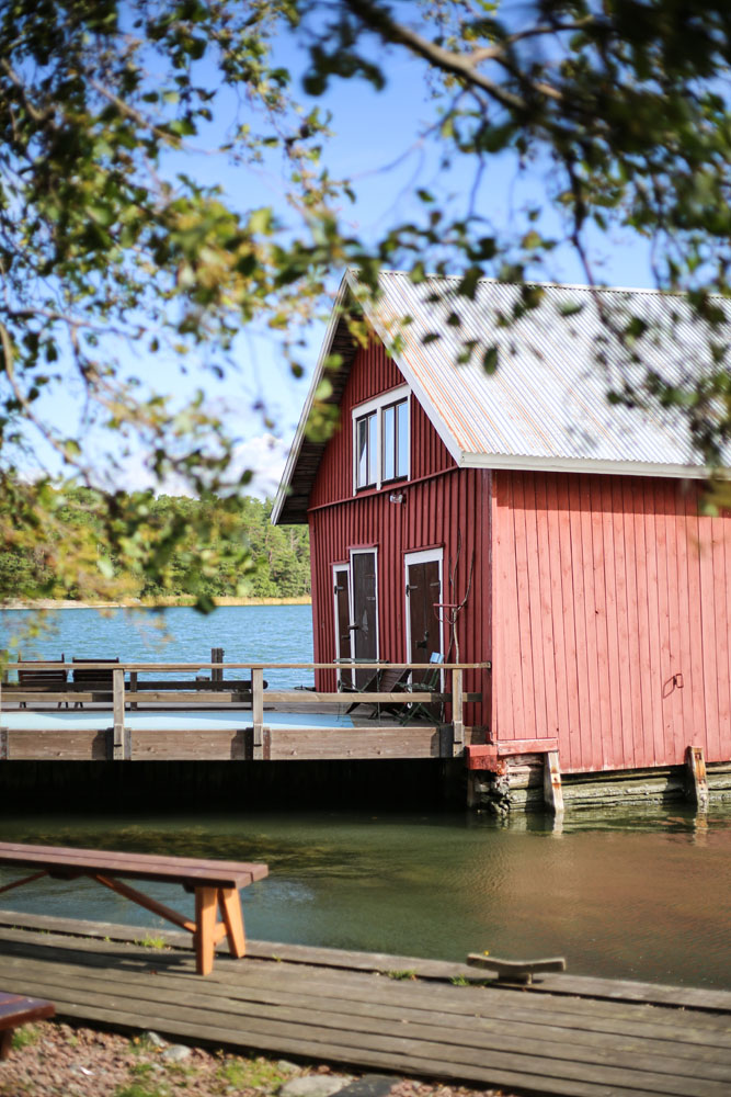 A boat house in the Finnish archipelago
